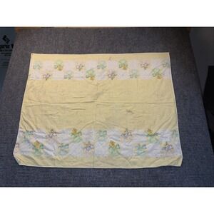 Muppet Babies Baby Blanket  Jim Henson Yellow Vintage Receiving